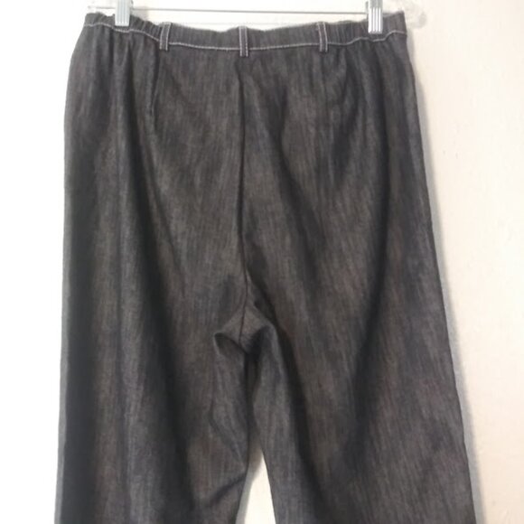 Tan Jay women's size 12P black chino pants - Picture 5 of 14